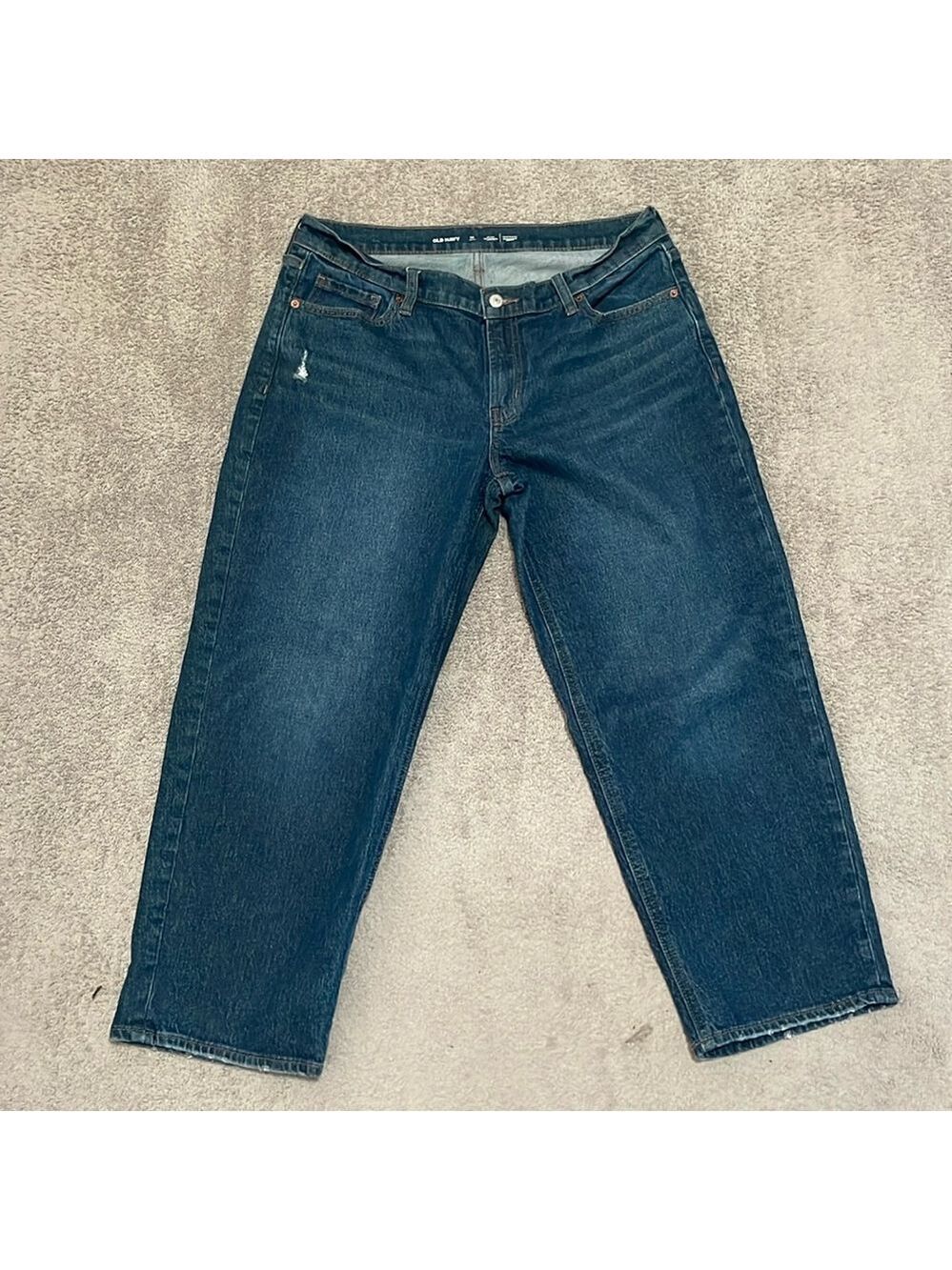 EC Old Navy Mid-Rise Boyfriend Loose Dark Jeans - Size 12 Petite